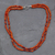 Carnelian strand necklace, 'Mumbai Sun' - Carnelian strand necklace thumbail