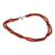 Carnelian strand necklace, 'Mumbai Sun' - Carnelian strand necklace (image 2b) thumbail