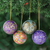 Pappmaché-Ornamente, (4er-Set) - Handgefertigte Weihnachtsornamente aus Pappmaché (4er-Set)