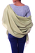 Wool and silk shawl, 'Minty Green' - Wool and silk shawl
