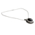 Onyx pendant necklace, 'Moon over Delhi' - Handcrafted Onyx and Silver Pendant Necklace (image 2b) thumbail