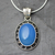 Chalcedony pendant necklace, 'Whisper' - Sterling Silver and Chalcedony Pendant Necklace thumbail
