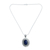 Collar con colgante de lapislázuli - Collar Indio con Plata de Ley y Lapislázuli