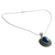 Collar con colgante de lapislázuli - Collar Joyas Azul con Lapislázuli y Plata de la India