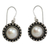 Pearl dangle earrings, 'Purity' - Sterling Silver and Pearl Earrings Women's Jewelry (image 2a) thumbail