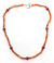 Carnelian strand necklace, 'Kerala Warmth' - Unique Beaded Carnelian Necklace (image 2a) thumbail