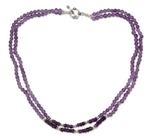 Amethyst strand necklace, 'Agra Lilac' - Amethyst strand necklace