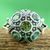 Blue topaz and peridot cocktail ring, 'Enthralling Jaipur' - Blue Topaz and Peridot Indian Sterling Silver Ring (image 2b) thumbail