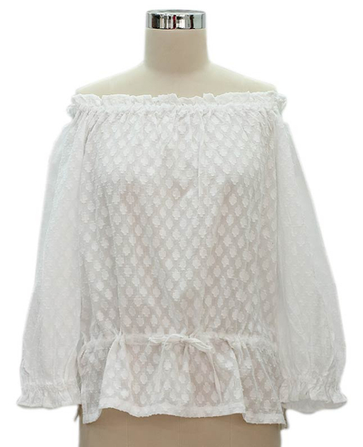 Cotton blouse, 'Summer Breeze' - Handmade Cotton White Blouse Top Fair Trade