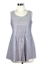 Cotton top, 'Sea Breeze' - Cotton Top For Women Long Sleeveless Blouse