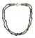 Labradorite and garnet necklace, 'India Twilight' - Labradorite and garnet necklace