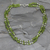 Peridot and pearl strand necklace, 'Kashmiri Meadow' - Peridot and pearl strand necklace thumbail