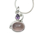 Amethyst and rose quartz pendant necklace, 'Mumbai Dawn' - Amethyst and Rose Quartz Pendant Necklace