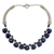Collar cascada lapislázuli - Collar de lapislázuli en joyería india de plata esterlina