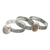 Rose quartz stacking rings, 'Flame of Love' (set of 3) - Rose quartz stacking rings (Set of 3) (image 2a) thumbail