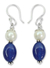 Pearl dangle earrings, 'Sky Kisses' - Pearl dangle earrings (image 2a) thumbail