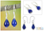 Sterling silver dangle earrings, 'Blue Dewdrop' - Sterling silver dangle earrings thumbail