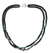 Garnet and onyx beaded necklace, 'Colors of India' - Garnet and onyx beaded necklace (image 2a) thumbail