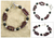 Garnet and pearl beaded bracelet, 'Gulmohar Lady' - Garnet and pearl beaded bracelet