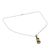 Citrine pendant necklace, 'Twin Souls' - Citrine Pendant on Sterling Silver Necklace from India
