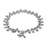 Sterling silver anklet, 'Joyous Dance' - Traditional Indian Anklet Jewelry in Sterling Silver