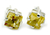 Citrine stud earrings, 'Golden Charm' - Sparkling Citrine Stud Earrings from India thumbail