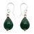 Chalcedony dangle earrings, 'Emerald Dewdrop' - Chalcedony dangle earrings (image 2a) thumbail