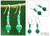 Sterling silver dangle earrings, 'Green Dreams' - Sterling silver dangle earrings