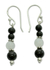 Onyx and moonstone dangle earrings, 'Majestic Night' - Onyx and moonstone dangle earrings