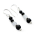 Onyx and moonstone dangle earrings, 'Majestic Night' - Onyx and moonstone dangle earrings