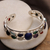 Lapis lazuli and pearl cuff bracelet, 'colours of Life' - Sterling Silver Cuff Bracelet Multigemstone jewellery