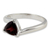 Garnet solitaire ring, 'Scintillating Jaipur' - Garnet Solitaire Ring (image 2b) thumbail