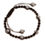 Hematite Shambhala-style bracelet, 'Jaipur Night' - India Handmade Hematite Shambhala-style Bracelet