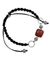 Onyx Shambhala-style bracelet, 'Pure Happiness' - Sterling Silver Shambhala-style Onyx Bracelet from India