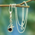 Garnet pendant necklace, 'New Growth' - Indian Sterling Silver and Garnet Necklace from India (image 2) thumbail