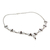 Y-Halskette aus Perlen und Granat - Halskette aus Perlen und Granat