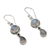 Moonstone dangle earrings, 'Shimmer' - Moonstone Earrings in Sterling Silver Handmade in India