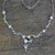 Pearl Y necklace, 'Cloud Song' - Pearl and Sterling Silver Necklace Bridal Jewelry