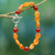 Carnelian beaded bracelet, 'Sunset Forest' - Carnelian beaded bracelet thumbail