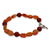 Carnelian beaded bracelet, 'Sunset Forest' - Carnelian beaded bracelet (image 2b) thumbail