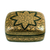Paper mache box, 'Golden Wishes' - Floral Wood Papier Mache Decorative Box (image 2d) thumbail