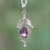 Amethyst pendant necklace, 'Jaipuri Beauty' - Amethyst pendant necklace (image 2) thumbail