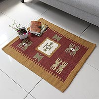 Featured review for Wool rug, Sunset Earth (2x3)