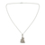 Sterling silver pendant necklace, 'Brave Hanuman' - Hindu Monkey King in Sterling Silver Necklace (image 2a) thumbail