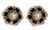 Cultured pearl flower earrings, 'Indian Gentian' - Cultured pearl flower earrings