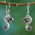 Amethyst dangle earrings, 'Jungle Enchantment' - Amethyst dangle earrings