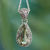 Prasiolite pendant necklace, 'Verdant Mist' - Hand Made jewellery Prasiolite and Sterling Silver Necklace (image 2b) thumbail