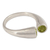 Peridot wrap ring, 'Face to Face' - Handcrafted Jewelry Silver and Peridot Wrap Ring from India (image 2b) thumbail
