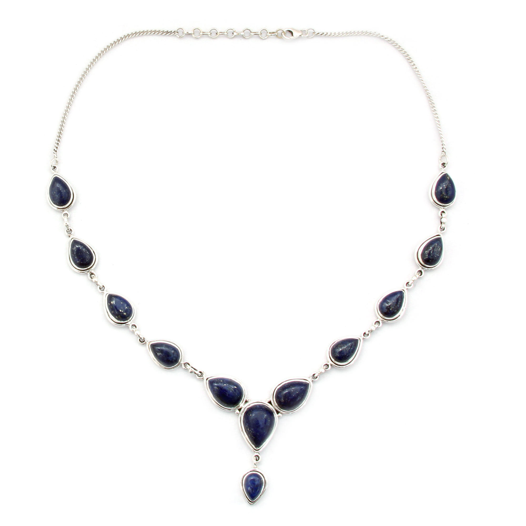 UNICEF Market | Lapis Lazuli and Sterling Silver Necklace from India ...