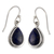 Lapis lazuli dangle earrings, 'Midnight Sky' - Fair Trade Sterling Silver and Lapis Lazuli Earrings (image 2a) thumbail